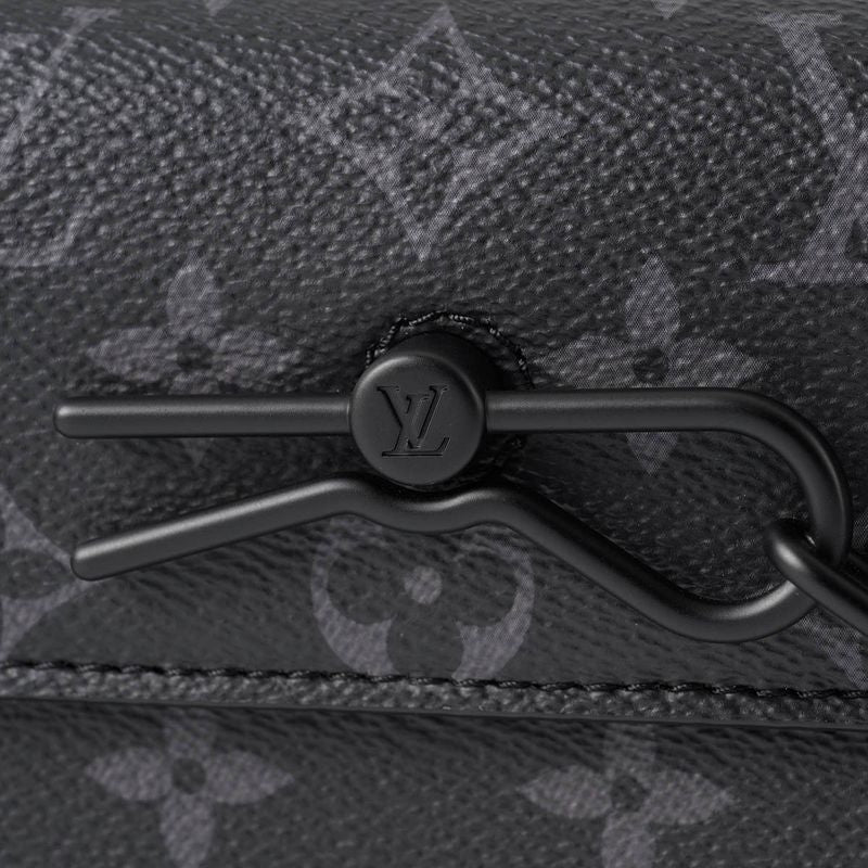 Louis Vuitton Shoulder Bag Steamer Wearable Wallet Black Gray — view 6