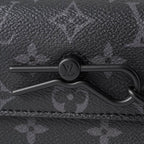 Louis Vuitton Shoulder Bag Steamer Wearable Wallet Black Gray — view 6