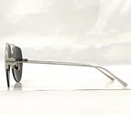 Bottega Veneta Sunglasses Silver Gray Mirror — view 4