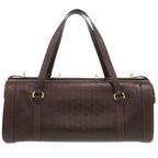 Hermes Vintage Leather Brown Gold Hardware 00 Boston Bag — view 2