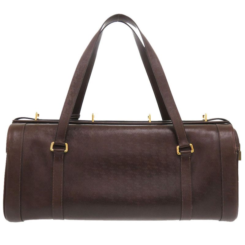 Hermes Vintage Leather Brown Gold Hardware 00 Boston Bag — view 2