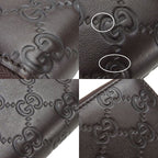 Gucci Long Wallet GG Leather Brown Dark Gold Hardware Guccissima — view 8