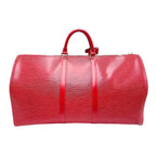 Louis Vuitton Epi Travel Bag Keepall 55 Boston Red — view 2