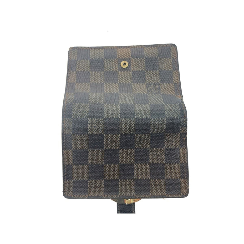 Louis Vuitton Damier Portefeuille Viennois Clasp Bifold Wallet Brown — view 5