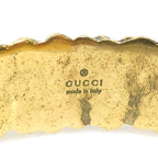 Gucci Bamboo Motif Yellow Gold-Tone Bangle — view 9