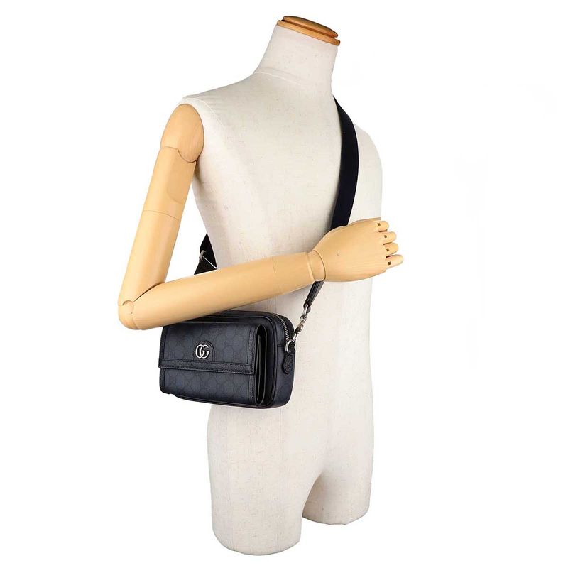 Gucci Shoulder Bag Ophidia Navy Black — view 6