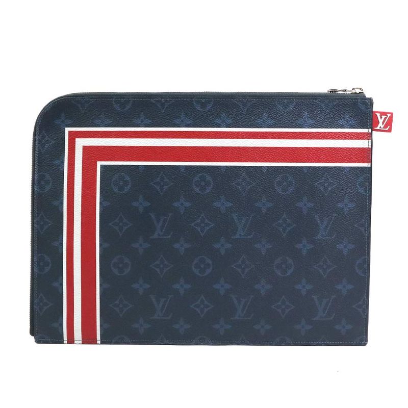 Louis Vuitton Clutch Bag Monogram Cobalt Pochette Jules GM — view 3