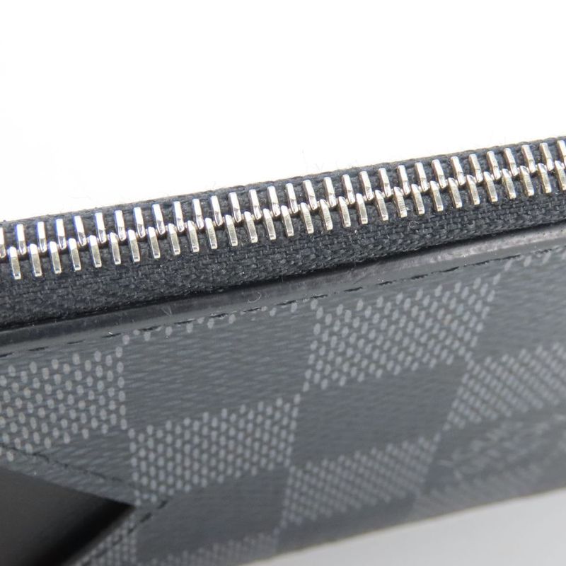 Louis Vuitton Card Case Coin Holder Damier Graphite Black Gray — view 6