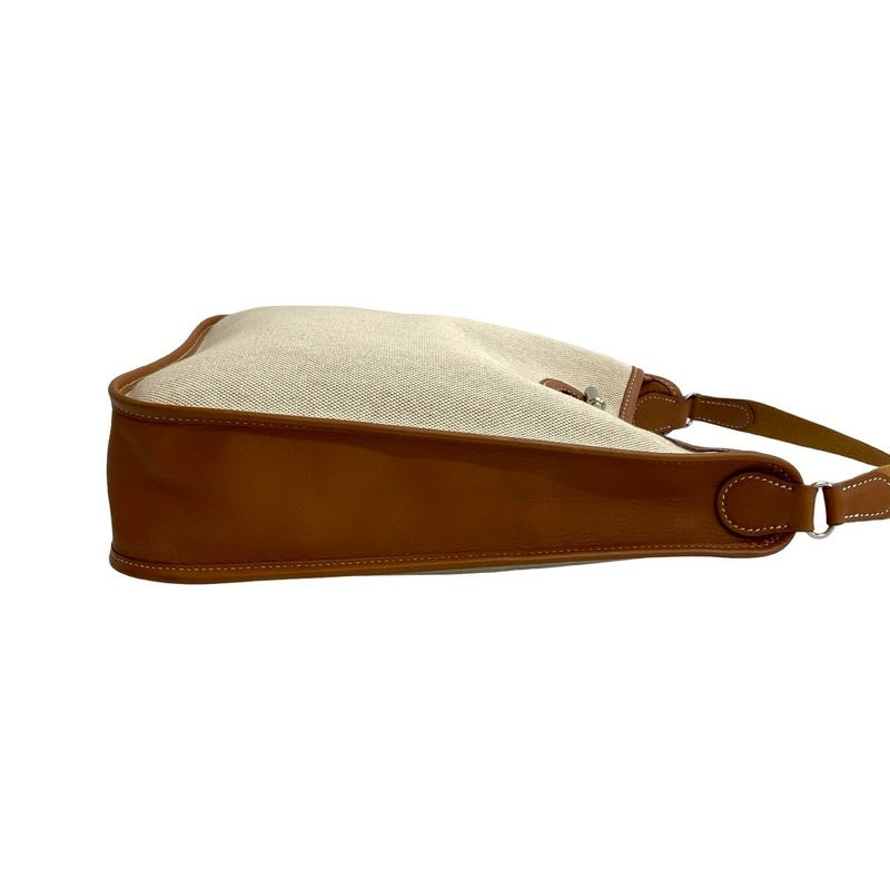 Hermes Vespa PM Toile Ash Buffalo Leather