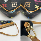 Louis Vuitton Monogram Multicolor Pochette Accessory Noir — view 6