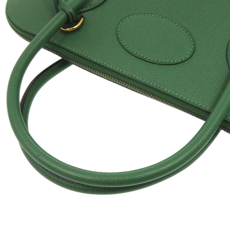 Hermes Macpherson Courchevel Vert Gold Hardware 2-Way Handbag Green — view 4