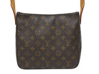 Louis Vuitton Looping MM Bag Monogram Leather Brown Gold — view 2