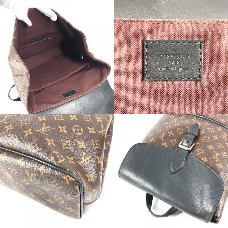Louis Vuitton Backpack Parc Monogram Macassar Canvas Brown — view 8