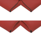 Hermes Bastia Evercolor Rouge Coup Silver Hardware Coin Case