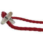 Hermes Leather 925 Silver Red Bracelet 0093 — view 7
