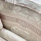 Christian Dior Toile de Jouy Embroidered Book Tote Small Bag M1296 Ztdt Pink — view 6