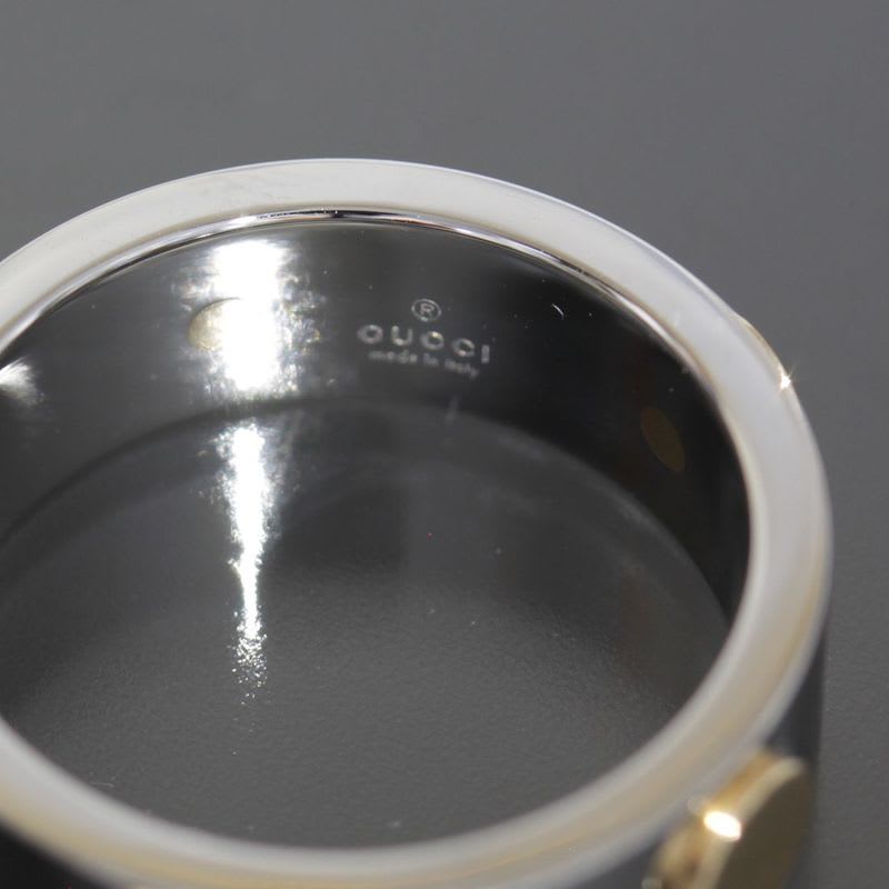 Gucci Inox Ring No 18 750 Gold Steel E0863 — view 5