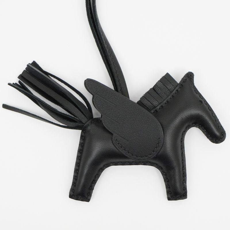 Hermes Pegase Pegasus PM So-Black Bag Charm Leather Accessories — view 3