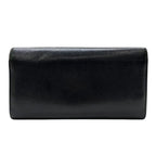 Chanel Sebulga Fold Long Wallet Coco Mark Caviar Leather Black — view 2
