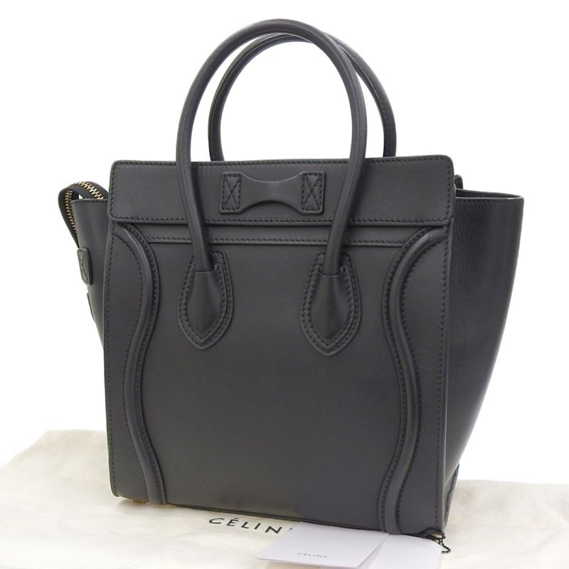 Celine Luggage Micro Shopper Handbag — view 2