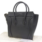 Celine Luggage Micro Shopper Handbag — view 2