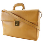 Gucci Vintage Calf Yellow Business Bag — view 2