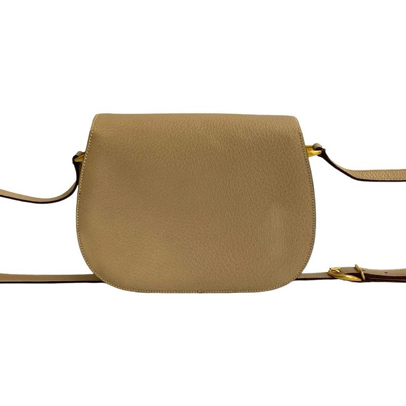 Gucci Vintage Bamboo Turnlock Leather Shoulder Bag — view 4