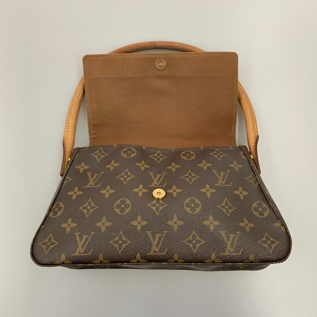Louis Vuitton Monogram Mini Looping Semi-Shoulder Bag Brown — view 6