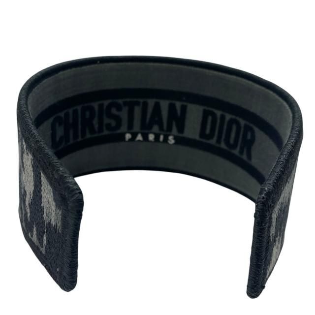 Christian Dior Oblique Headband Hair Accessory Leopard Gray Black Canvas — view 3