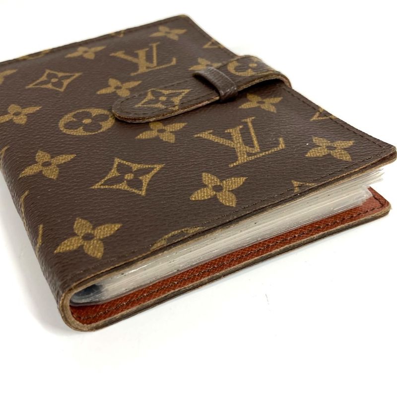Louis Vuitton Notebook Cover Pochette Photo Case Monogram Canvas Brown — view 6