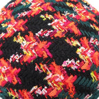 Gucci Tweed Check Beret With Ribbon GG Logo Wool Nylon Multicolor 1645 — view 7
