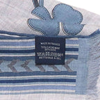 Hermes Shawl Rectangle 70% Cashmere 30% Silk Blue Cashcil Accessories — view 8