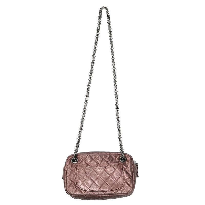 Chanel 2.55 Quilted Double Chain Camera Shoulder Bag — view 2