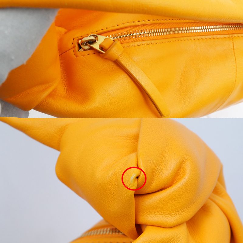 Bottega Veneta Double Knot Mini Handbag Orange Cuff — view 8