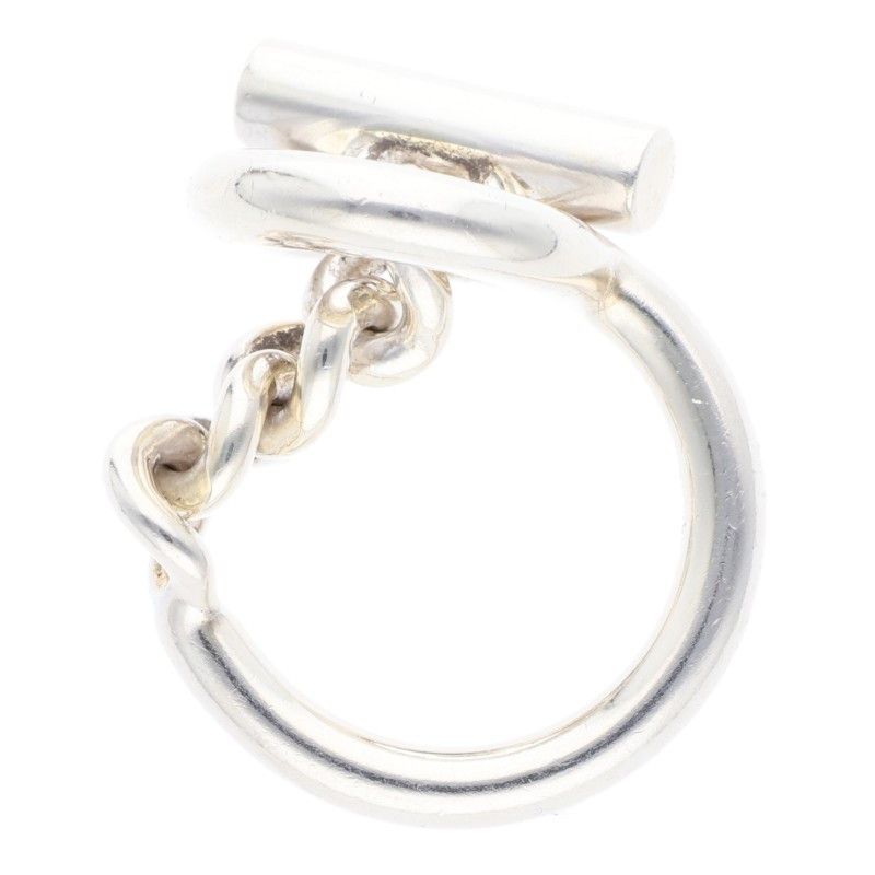 Hermes Croisette Silver Ring 51 9 — view 5