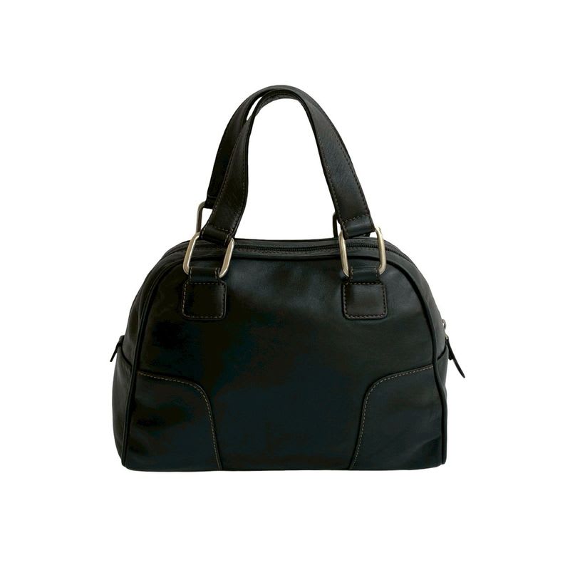 Loewe Anagram Logo Silver Hardware Stitch Leather Handbag Mini — view 4