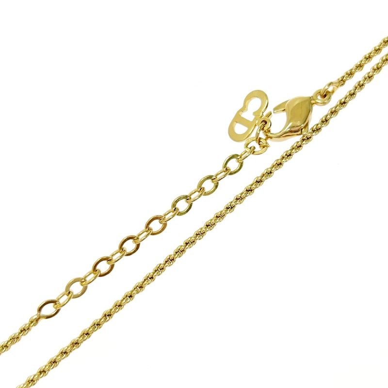 Christian Dior GP Emblem Necklace Gold — view 6