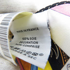 Hermes Twirly Pocket Side Stitch Silk Pink Blue Black 0042 — view 5