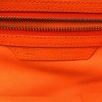 Celine Phoebe Period Luggage Mini Shopper Leather Tote Bag Orange — view 4