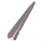 Hermes 100% Silk Jockey & toy Horse All Over Regular Tie Brown — view 3