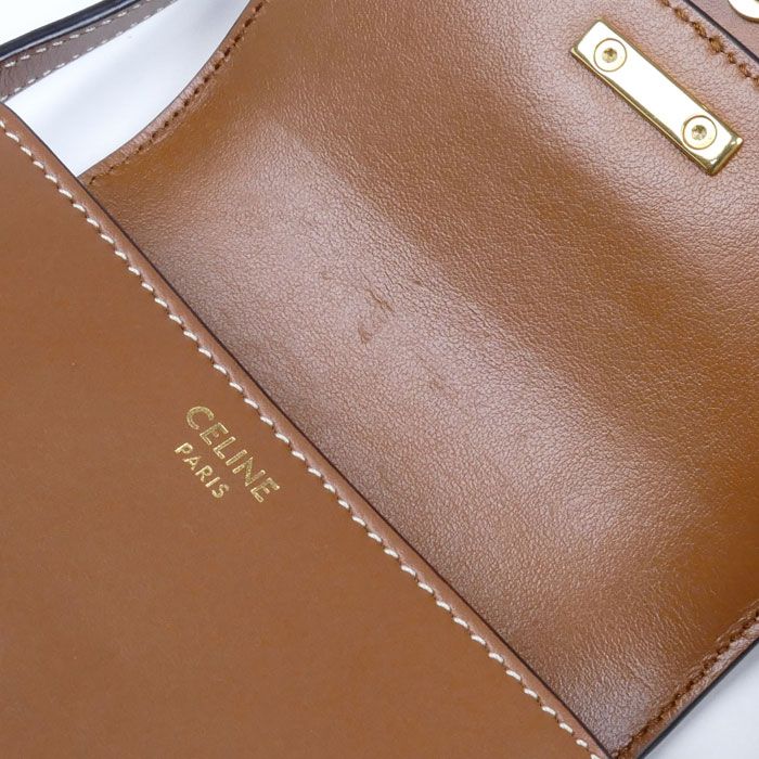 Celine Mini Buzas Cuir Triomphe Shoulder Bag Tan 10 J303 Dpq4 lu — view 6
