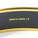 Hermes Bangle Emile Metal Enamel Red Multicolor Gold Hardware Accessories — view 7