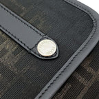 Fendi Shoulder Bag Black Khaki Zucca 7 Va601 — view 8