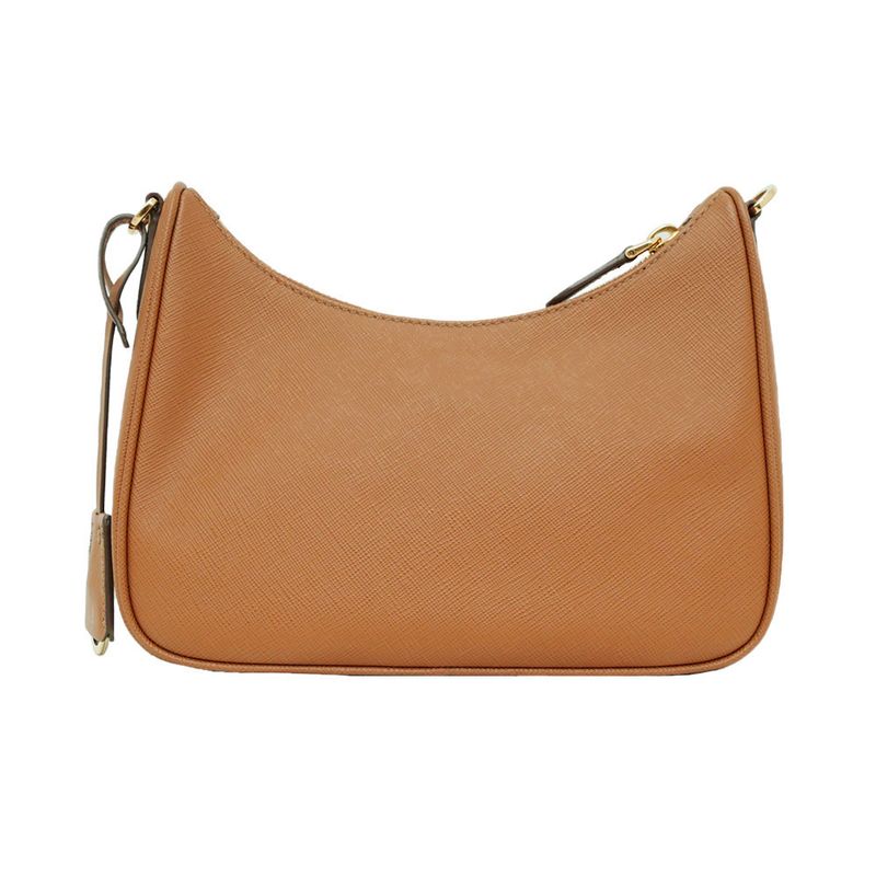 Prada Re-edition Saffiano Leather Shoulder Bag Hand 1 Bh204 Camel — view 3
