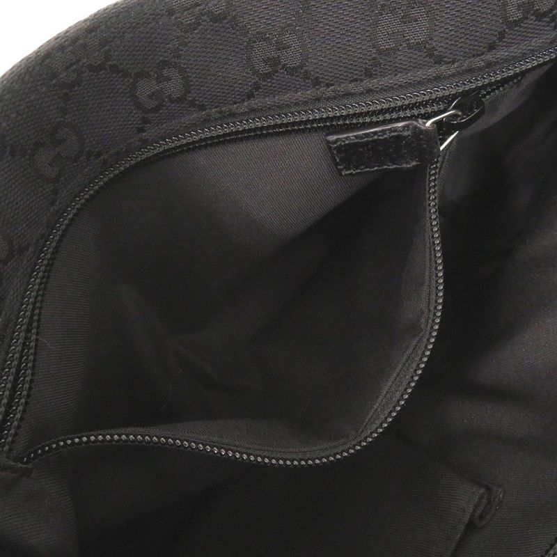 Gucci Sherry Line GG Canvas Leather Black Shoulder Bag 1412 — view 7