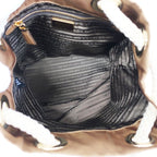 Prada Marina Small Re-nylon Bucket Bag Shoulder Nylon Leather — view 7