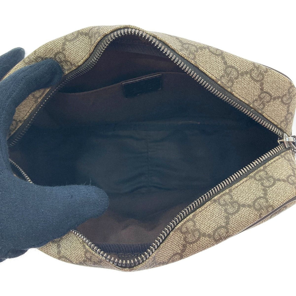 Gucci Second Bag GG Supreme Leather Coating Beige Brown — view 6