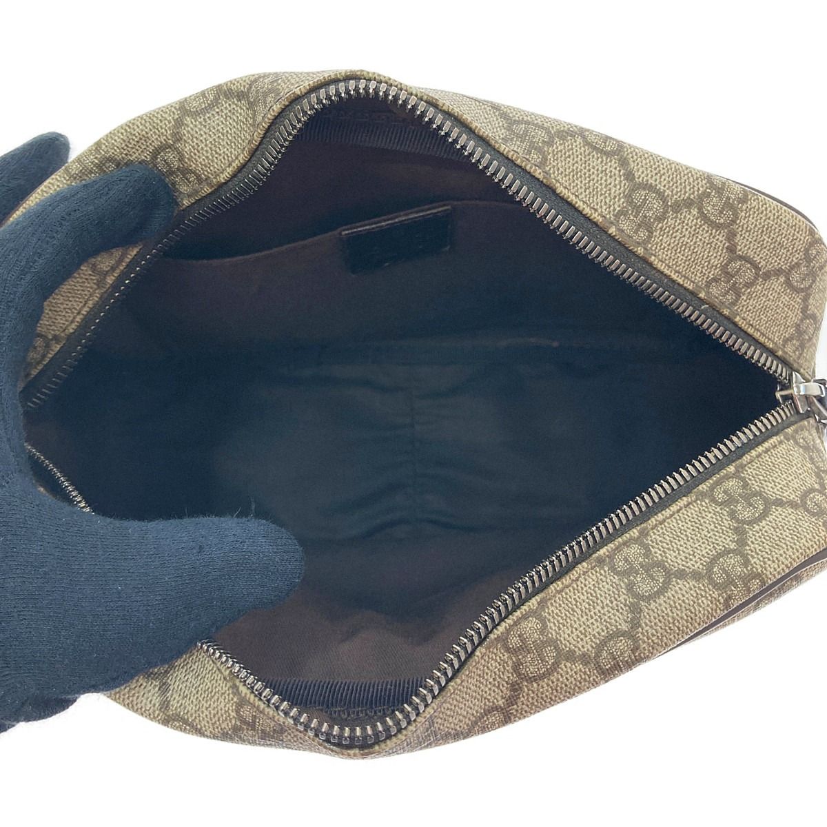 Gucci Second Bag GG Supreme Leather Coating Beige Brown — view 6