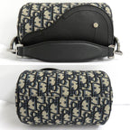 Dior Saddle Lola Mini Bag Oblique 1 yky Black Calfskin — view 5