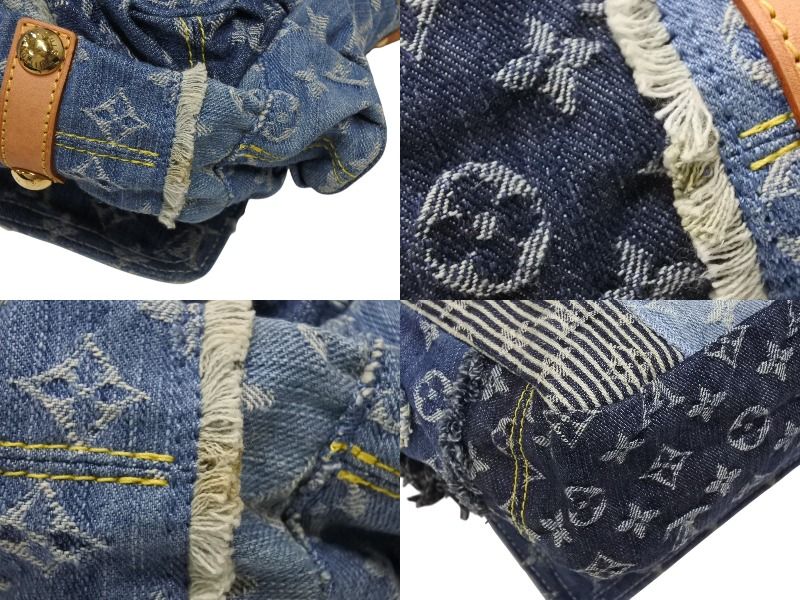 Louis Vuitton Patchwork Posty Messenger Bag Monogram Denim Blue — view 8